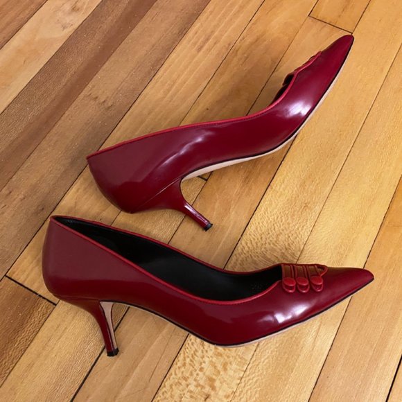 "Dolce & Gabbana" Leather, Heel, Red Shoes Size 40 - Picture 4 of 6